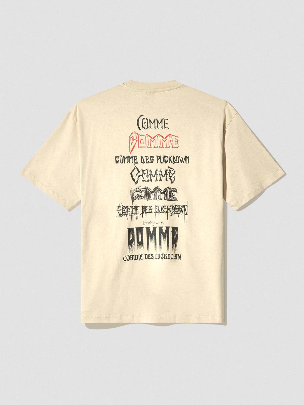 COMME DE FUCKDOWN טי שירט עם הדפס