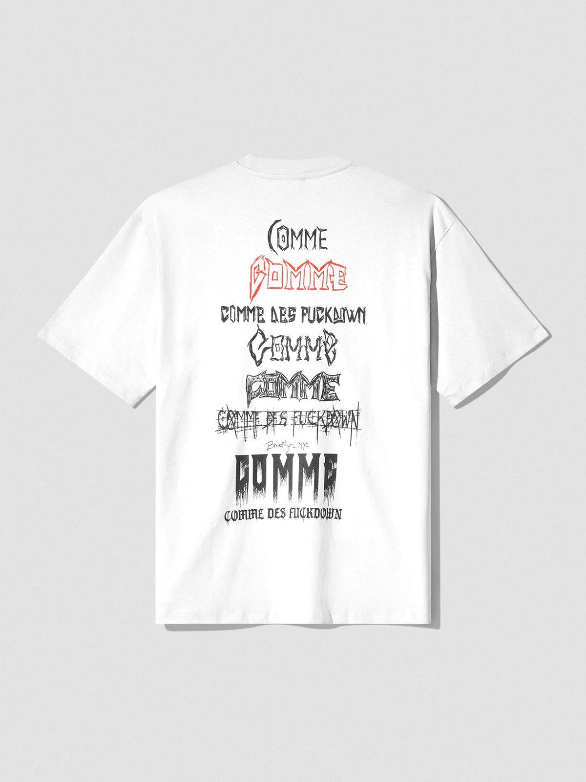 COMME DE FUCKDOWN טי שירט עם הדפס