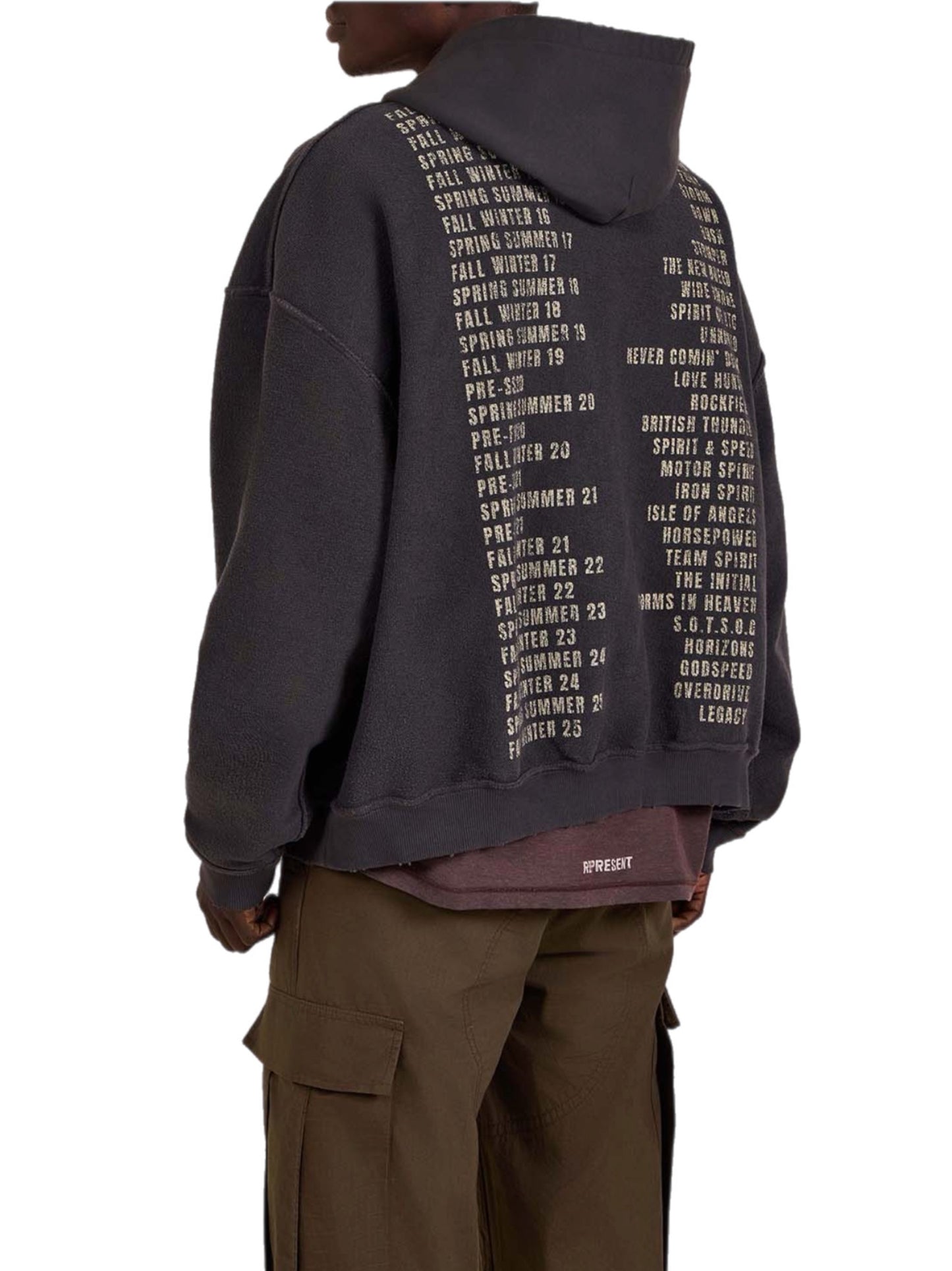 REPRESENT קפוצ'ון דו צדדי אוברסייז