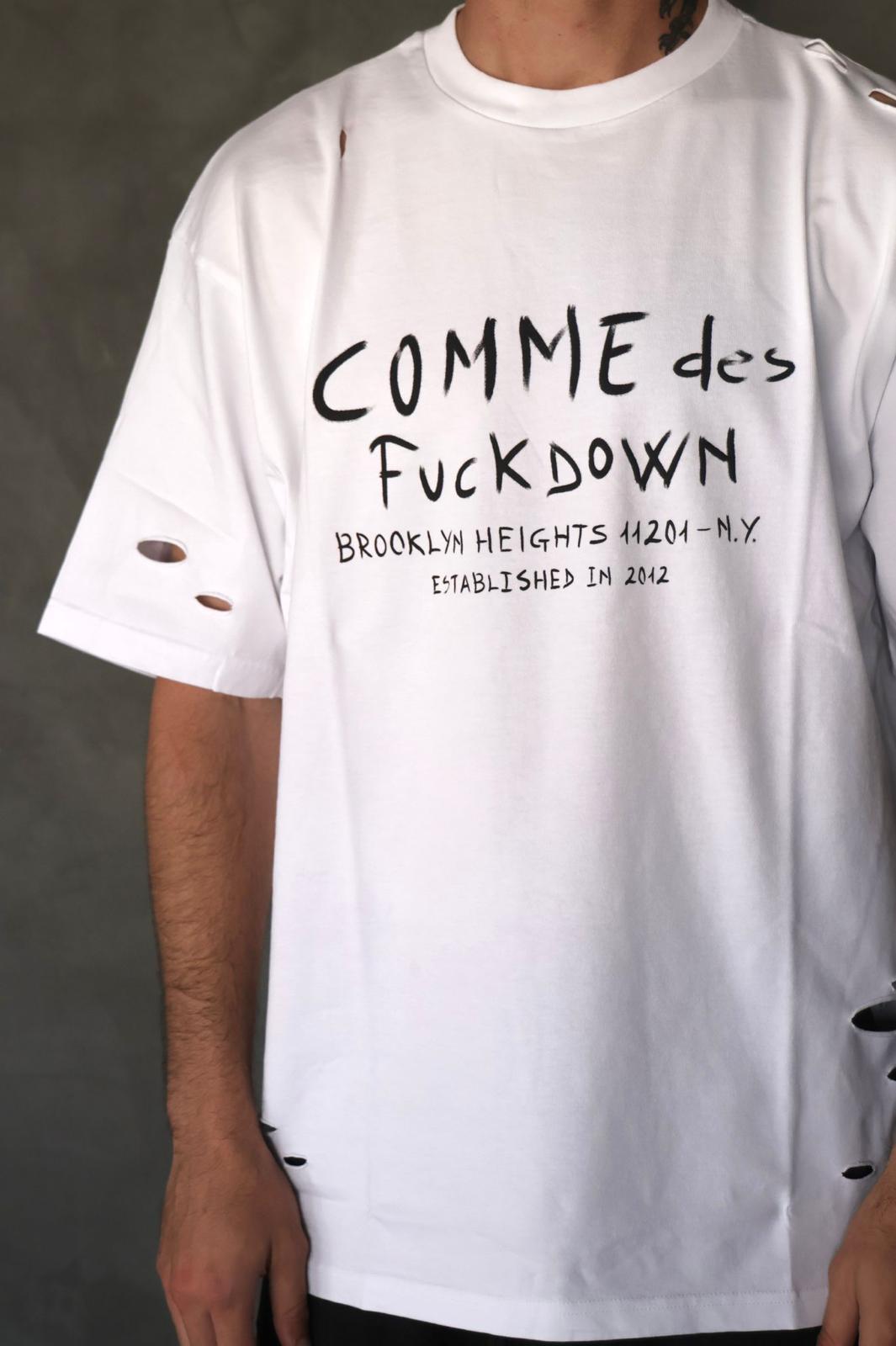 COMME des FUCKDOWN טי שרט אוברסייז